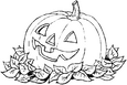 Laminas para colorear de calabazas para halloween